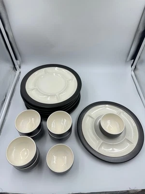 Plato de fondue Beka / plato de servir - 5 piezas + 8 tazas - línea Domus - lote - Imagen 1 de 4