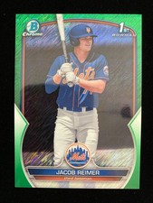 2023 Bowman Chrome JACOB REIMER 1st Rookie GREEN SHIMMER REFRACTOR #48/99 RC SP