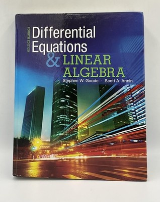 Differential Equations & LINEAR ALGEBRA Goode Annin Pearson HC Blue 2017 USA