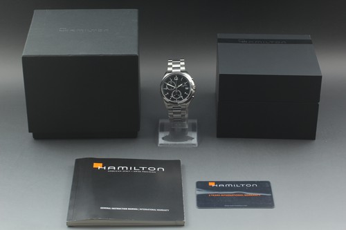 [N MINT] Hamilton Khaki Pilot H765120 Chronograph 42mm Quartz Swiss Men's Watch