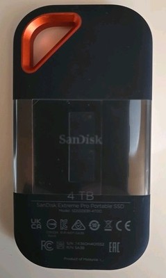 4TB Sandisk Extreme PRO Portable USB 3.2 Gen2x2 Schwarz