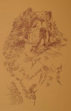 Chow Chow Dog Breed Art Print #33 - Artist Kline will add dogs name free. GIFT