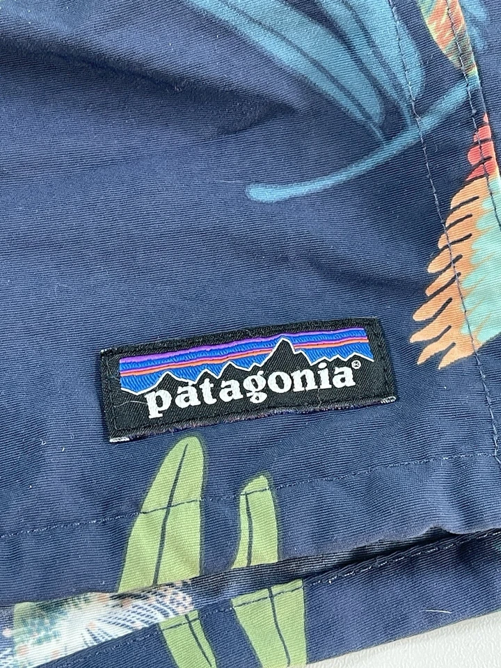 Patagonia Swim Board Shorts Men Hawaiian Floral Birds Size Small Vintage Y2K - Image 2 of 4