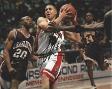 MIKE BIBBY UNIVERSITY OF ARIZONA SIGNED AUTHENTIC 8x10 PHOTO 1 w/COA 1997 CHAMPS