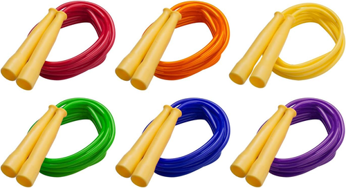 8 Ft Licorice Jump Rope Speed Rope Contoured Handles Fitness Cross Training Kids