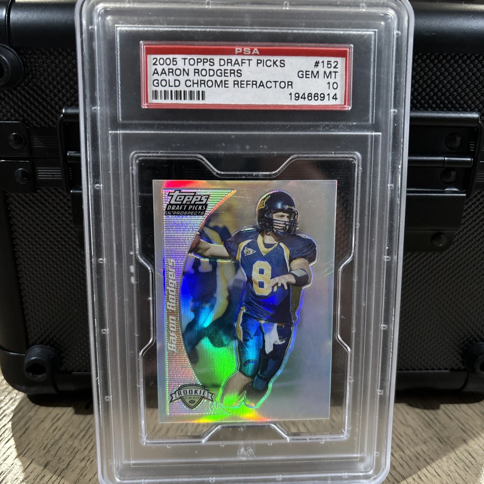 Aaron Rodgers Topps Draft Picks & Prospects #152 Gold Chrome Refractor