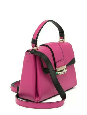 Bvlgari Serpenti Viper Leather Top Handle Flap Small