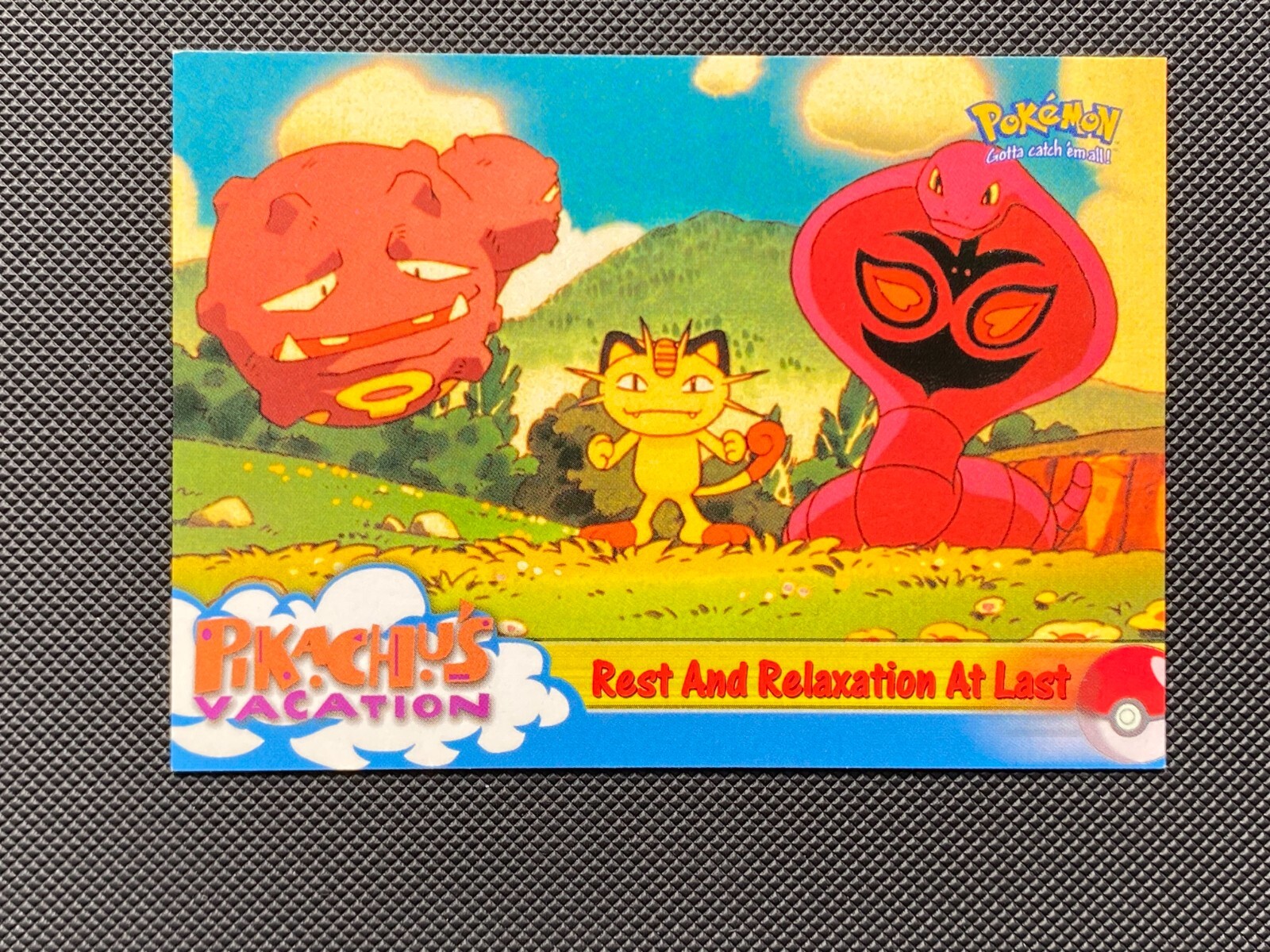 #49 REST AND RELAXATION AT LAST Topps Pokemon Card Pikachu's Vacation Movie
