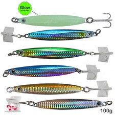 3.5oz Colt sniper vertical Jig 100g w/ a MUSTAD 3x Treble Carbon Steel Hook New