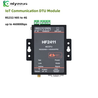 HF2411 IoT Communication DTU Module RS232/485 to 4G Data Transmission Unit my23