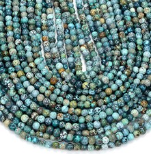 Natural Turquoise Gemstone Round 2MM 3MM 4MM 5MM 6MM Loose Beads P84 
