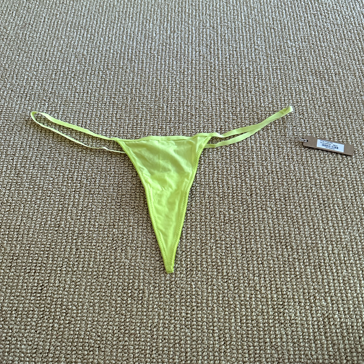 Kim Kardashian Skims Daffodil Fits Everybody Micro Thong, Size 4X - Main Image