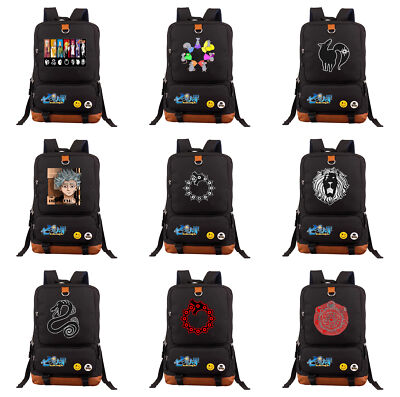 Seven Deadly Sins Canvas Backpack School Mochila laptop sport Bag rucksacks