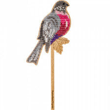 DIY Bead Embroidery on wood kit "Bird"