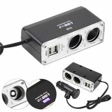 Dual USB Car Charger Socket Adapter Charge Multiple Devices Simultaneously