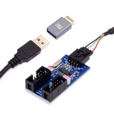 USB 3.1 Front Panel Header Male -E 20Pin to USB 2.0 Male -A 1 to 2 Motherboar...