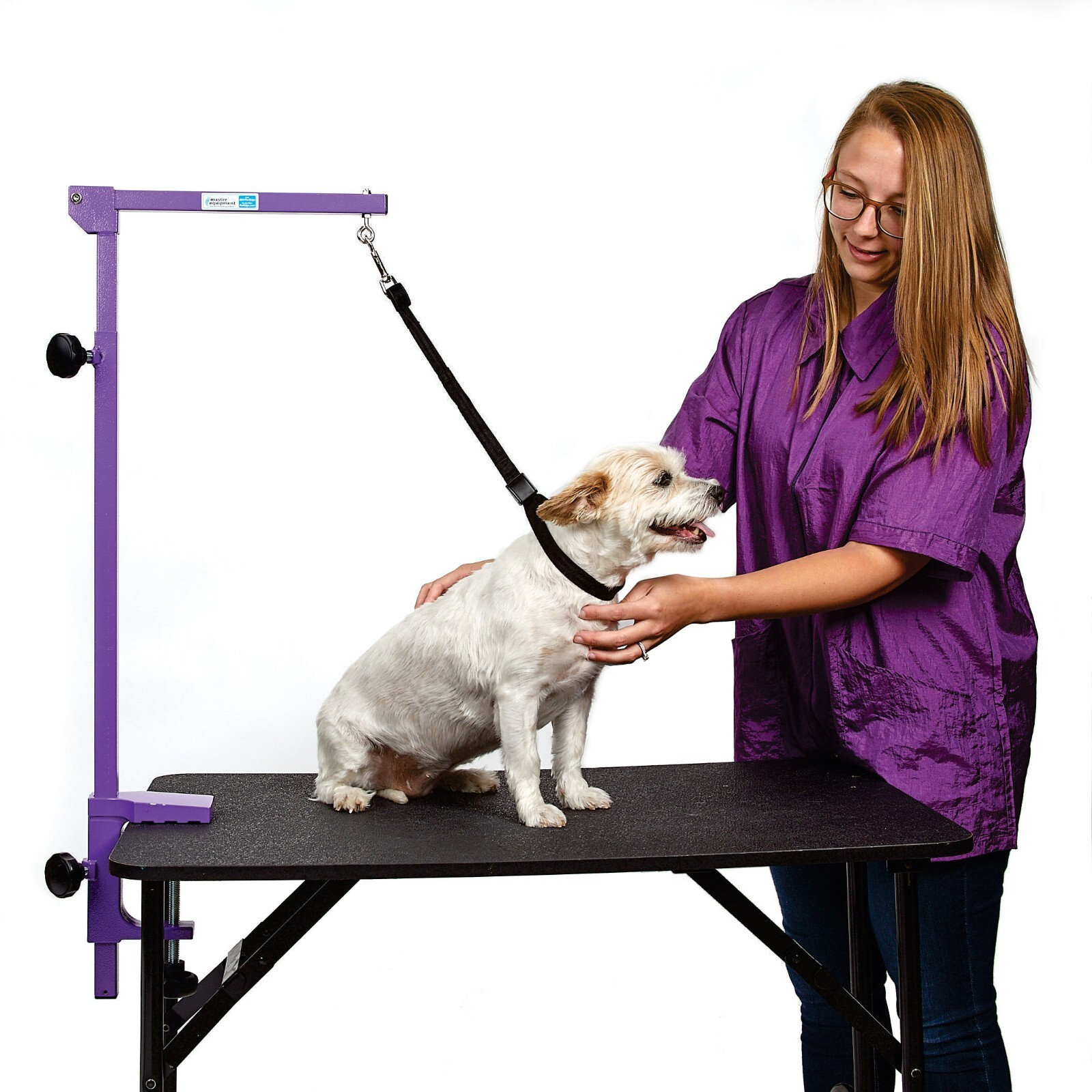 Master Equipment Foldable Grooming Arm w/ Aluminum Clamp Purple