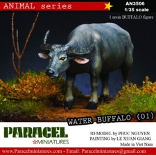 PARACEL MINIATURES ANIMAL SERIES AN3506 VIETNAMESE WATER BUFFALO 1 1:35