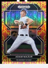2022 Panini Prizm Draft Picks Adam Mazur Base Snake Skin Prizm #13/25
