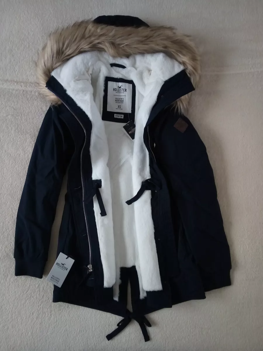 Womens Hollister by Abercrombie & Fitch Water Resistant Parka Jacket Size XS