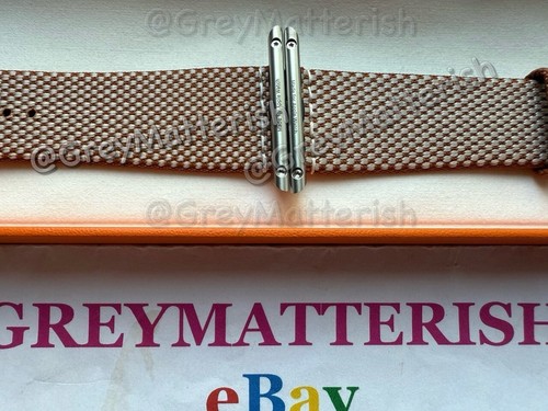 NEUF~HERMÈS~OR/ECRU 46mm Single Tour Toile H 44/45/49mm/Ultra~Bracelet Apple Watch - Photo 3 sur 15