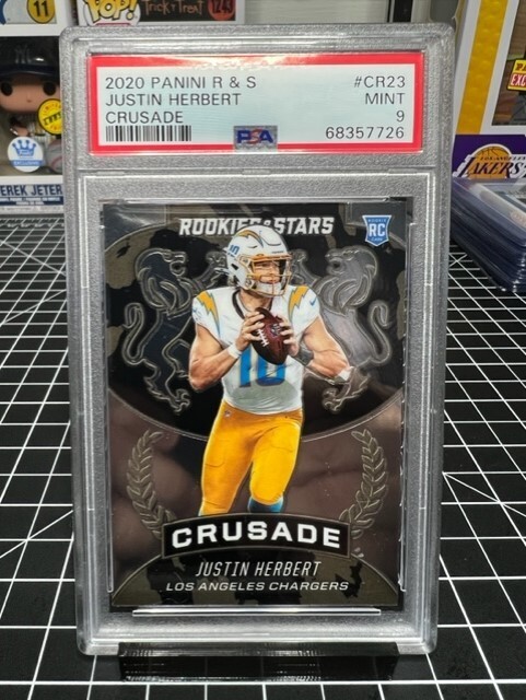 2020 Justin Herbert Rookies & Stars Crusade SP PSA 9