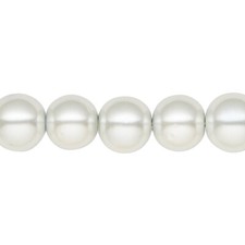 Hemalyke Magnetic Silver 10mm Pearl Beads with 0.9-1.2mm Hole 1 Strand 41