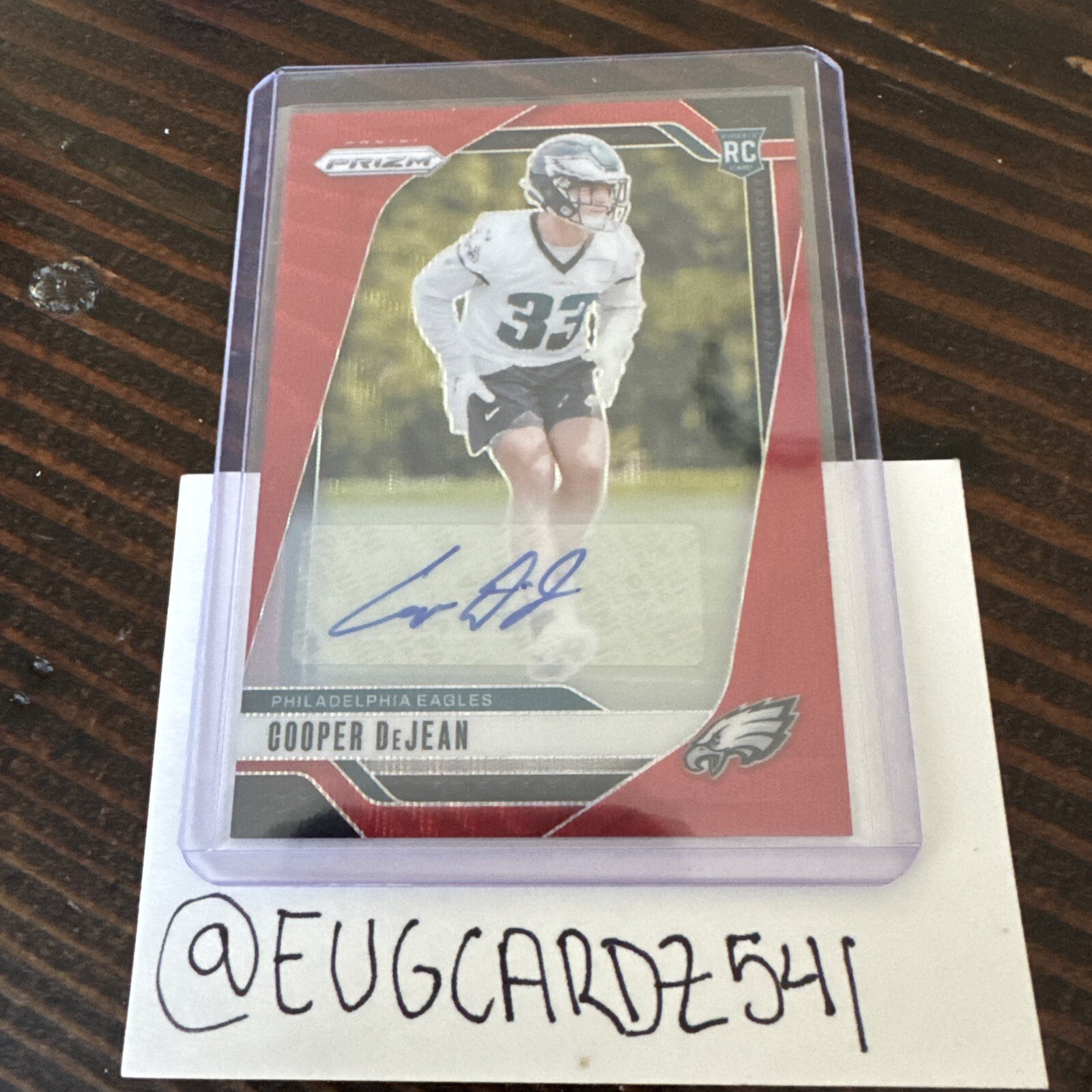 2024 Panini Prizm -Rookies Red Wave Prizm Autographs #321 Cooper DeJean 39/149