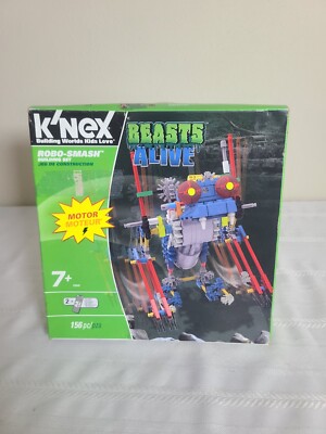 NEW K'NEX Robo-Smash Building Set Beasts Alive 156 Pieces Motorized Open Box