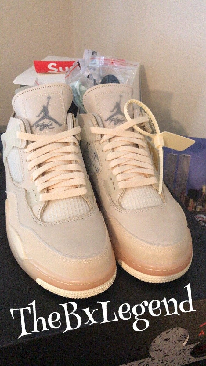 Air Jordan 4, Off-white Sail (women's,size 11) mens9.5 100