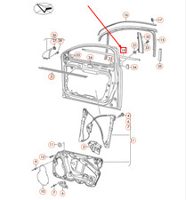 VW Passat B7 Fensterdichtung vorne rechts außen 3AA837476B3Q7 Neuware OEM