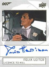 2019 James Bond Collection A-DH David Hedison as Felix Leiter Autograph Card!