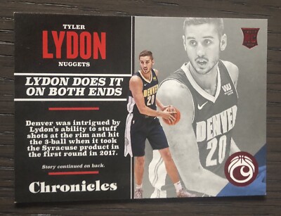 2017-18 Chronicles TYLER LYDON #112 RC Red SP 160/299 Nuggets Rookie