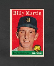 1958 Topps Billy Martin #271 ~~ Nice Card!