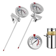 Candy Thermometer 2 Pack with 12 Probe Pot ClipOil Thermometer