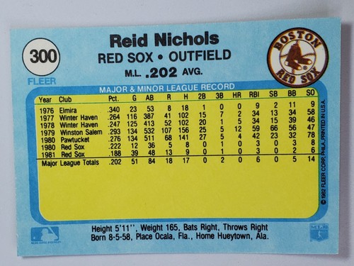 You Pick Your Cards ⚾ 1982 Fleer 1-385 ⚾ Baseball Set Builder card ⚾ - Picture 391 of 511