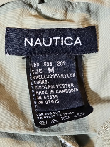 Nautica Shorts Mens Medium Tan Logo Stretch Drawstring Sports Polyester & Nylon - Picture 5 of 11
