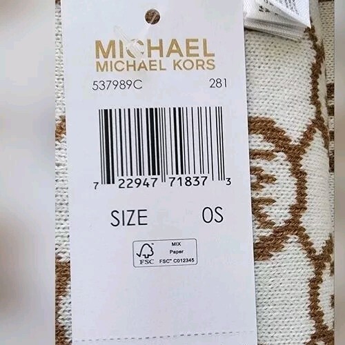 MICHAEL KORS Signature Scarf in UNISEX design NEW! - Picture 4 of 4