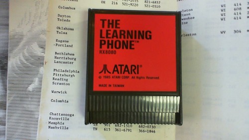 Atari Original Plato Cartridge and docs