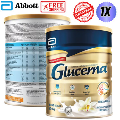 Abbott Glucerna Triple Care Diabetic Milk Powder Vanilla 1 X 800g FAST SHIP