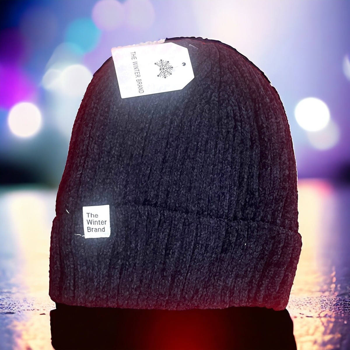The Winter Brand Navy Chenille Beanie Hat NWT | eBay display picture 2