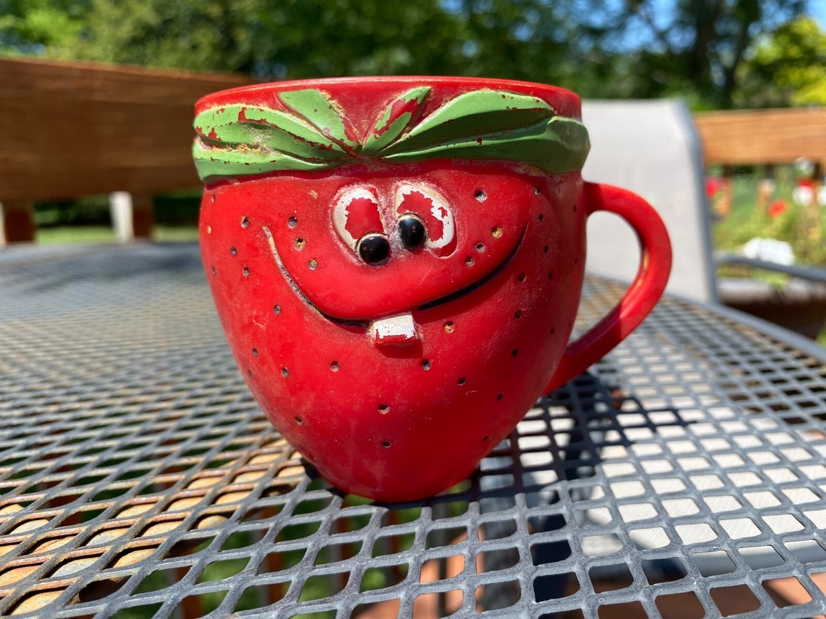 Freckle Face Strawberry PILLSBURY Vintage FUNNY FACE Plastic Drink