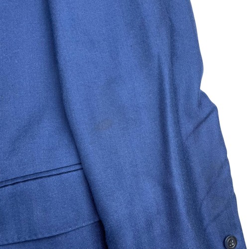 Samuelsohn Men's Cashmere/Silk 2-Button Blazer Blue Stripe • 44L - Picture 13 of 13