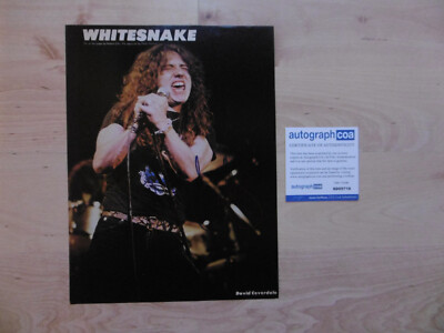 David Coverdale Whitesnake Deep Purple Original Autogramm signed Magazinbil ACOA