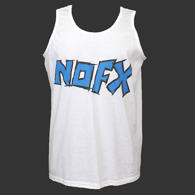 NOFX Hardcore Punk Rock T-SHIRT Trägertop Unisex Weiß S-2XL