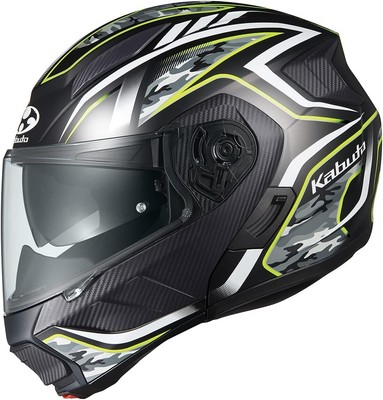 OGK Kabuto Motorcycle Helmet System RYUKI ENERGY Flat Black Yellow 