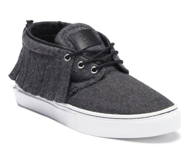 Clear Weather Wool Fringe Sneakers Mens 8 Gray Bumper Toe Toggle Heel Shoes For Sale Online Ebay