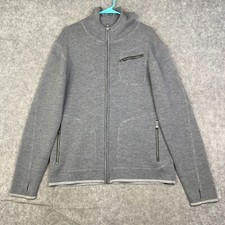 Lululemon Knit Textured Full zip Hoodie Heather Gray Heavyweight No Size