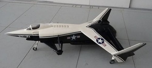 Rockwell XFV-12 VTOL Fighter Airplane Wood Model Replica Large Free Shipping - Afbeelding 1 van 1