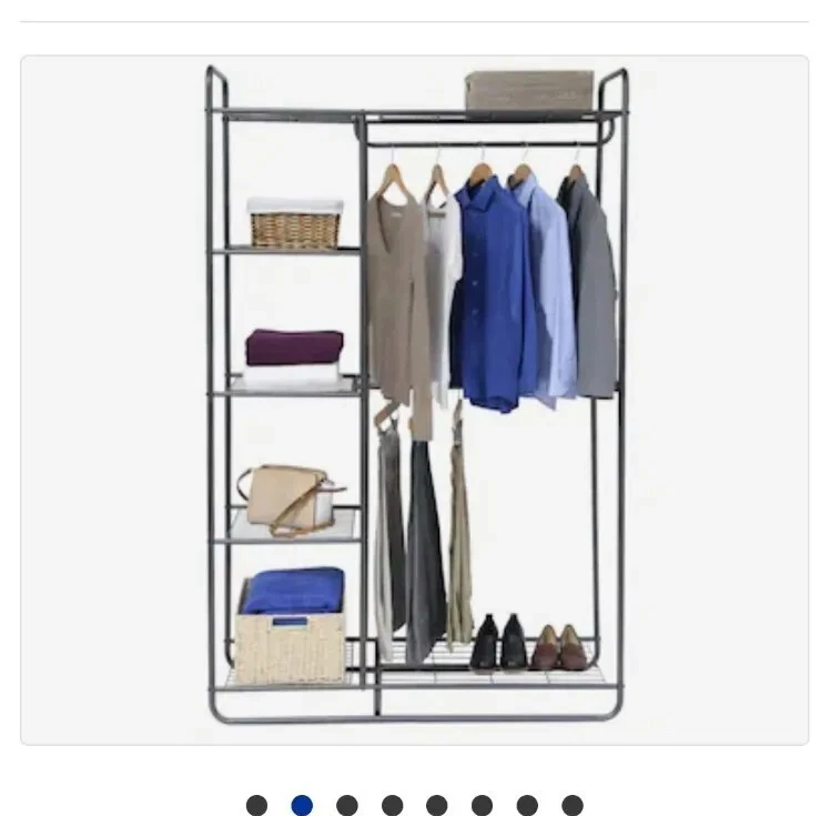 Wardrobe Gray Steel Portable Closet eBay